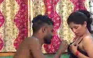 Filthy Desi maid's tight pussy gets blink pounded by her young lover nearby a taboo, creampie frenzy.