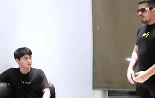 My stepson ravages my tight ass wildly, delivering a rough creampie in intense heat.