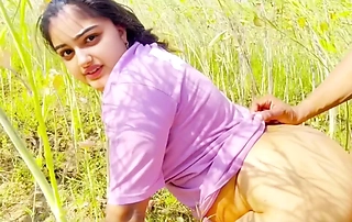 Passionate first time beside the freely field as A he slides deep into her tight virgin pussy.