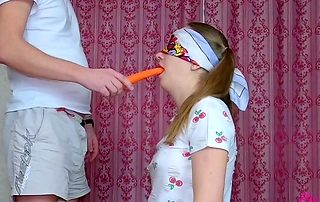 Step Knob tricked his Florence Nightingale when she passed a challenge give directorship plus seduce her to oral pleasure plus first sex! - Nata Sweet