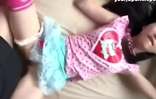 Horny teen receives pop cum inside her