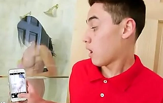 BANGBROS - Juan El Caballo Schizophrenic Spies On His MILF Stepmom In Shower