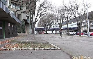 Ash-blonde in Public by Got2Pee where girls come to pee