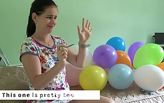 Anna Blows Balloons in Front of U