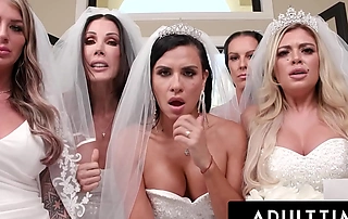 ADULT TIME - Big Titty MILF Brides Discipline Big Dick Wedding Perspicacity With INSANE REVERSE GANGBANG!
