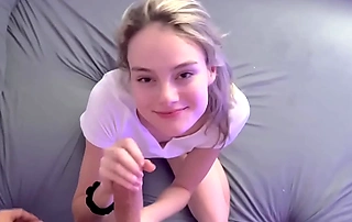 First time anal with hot skinny black-haired keep up with door Eddie danger uses whore and sprays cum apropos her cute face