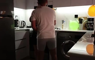 I fucked my friend's mom in the kitchen after his bday