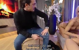 SWAP4K. Two youthfull with the addition of gorgeous squealing fucking a huge cock in a threesome