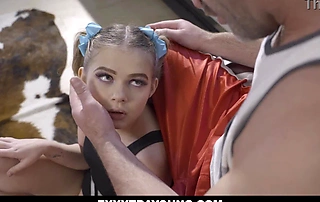 Cutie petite teen Coco Loveclock badly wants to join the cheerleading team, with the addition of she will do anything even to pound stud coach Charles Dera.